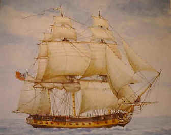 An English Navy Frigate